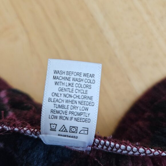 Cuddl Duds Fleecewear Stretch Petite Jogger Pants Plaid - Purple -2XP - EUC - Picture 6 of 8